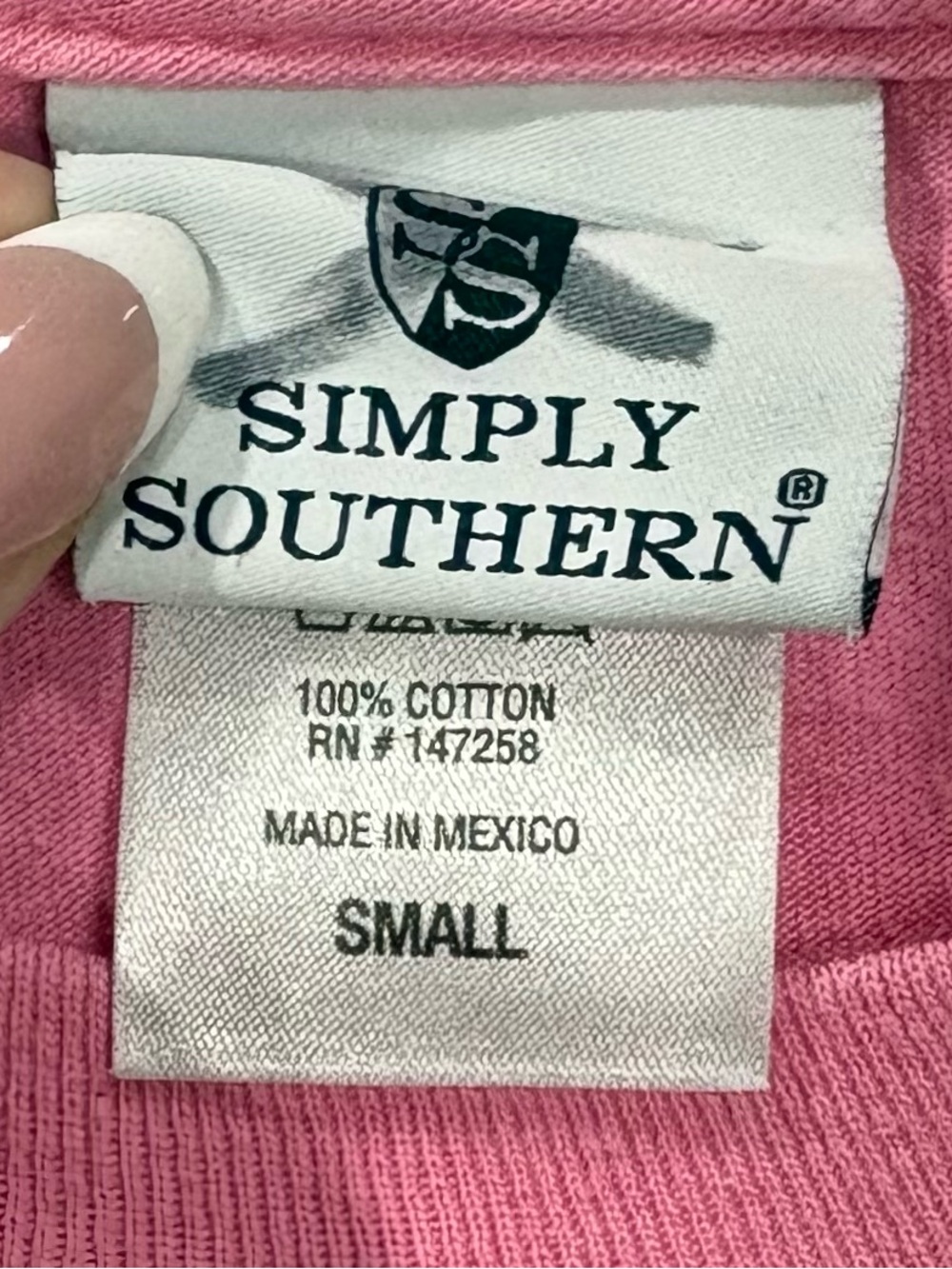 Simply Southern I Like Big Mutts I Can Not Lie Long Sleeve T-shirt Women's sz S - Picture 3 of 3